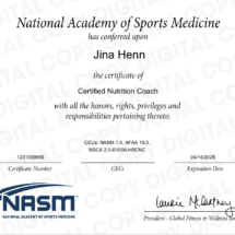 NASM cert