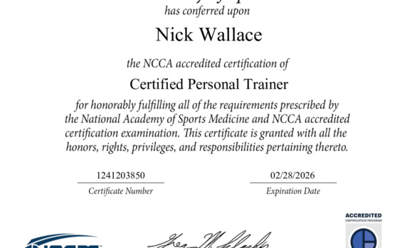 Nick Certified Trainer
